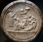 Hellenistic Greek Votive Sculpture with Dionysiac Ceremony