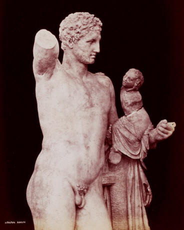 Hermes with Infant Dionysus by Praxitelesca