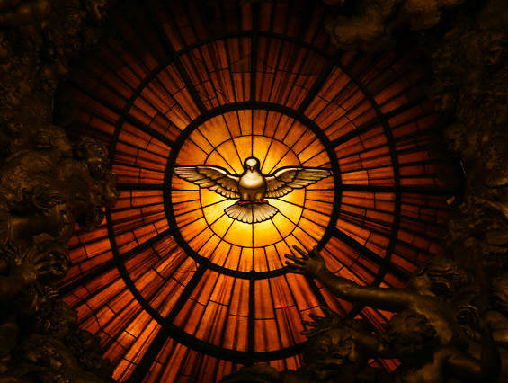 Holy Spirit from Cathedra Petri by Gian Lorenzo Bernini, 1666