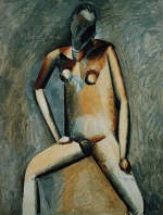 Seated Nude Woman by Pablo Picasso