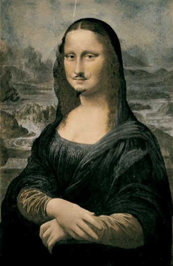 Mona Lisa scandal by Marcel Duchamp 1919