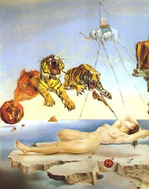 Salvador Dali. One Second Before Awakening  from a Dream...
