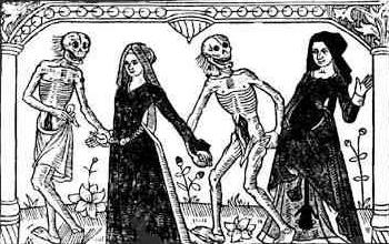 Dance of Death Woodcut ca. 15th century