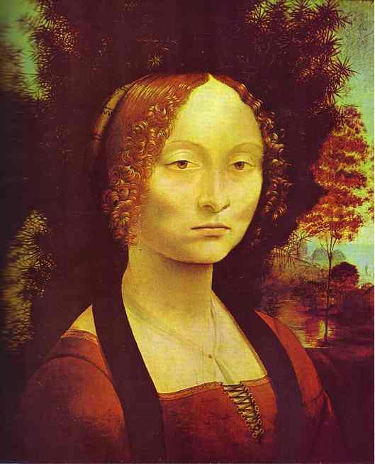 Portrait of Ginevra de'Benci by Leonardo na Vinci