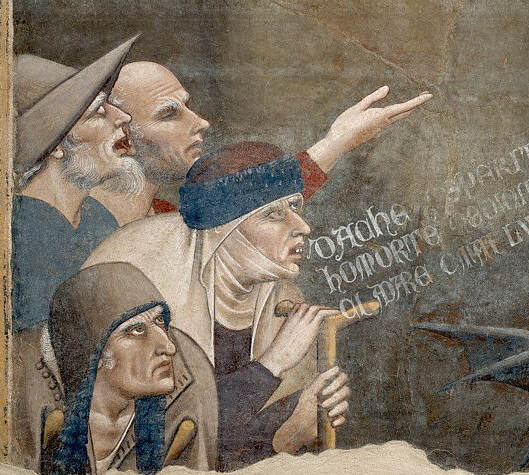 Italian Renaissance Painting of The Beggars 15th c