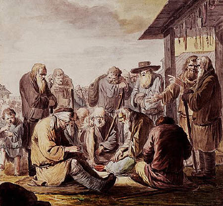 Blind Beggars Singing by Ivan A. Yermenev 1764-1765