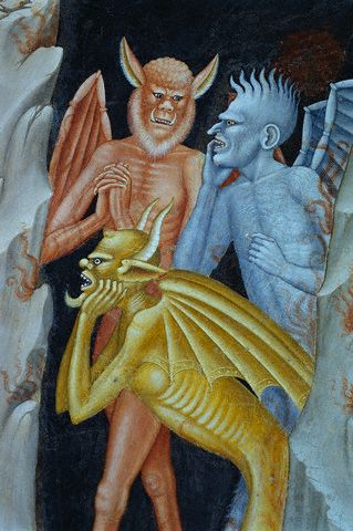 Devils from Militant Church and Triumphant Church by Andrea di Buonaiuto