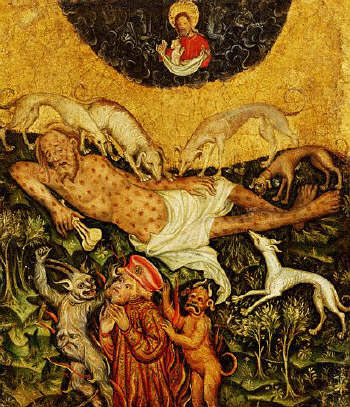 Healing of Lazarus by Konrad von Soest 15th с