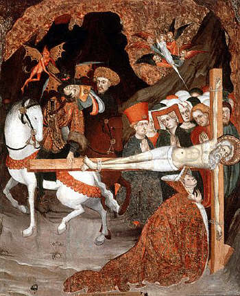 Crucifixion of Saint Andrew by Luis Borrassa 1416-1418