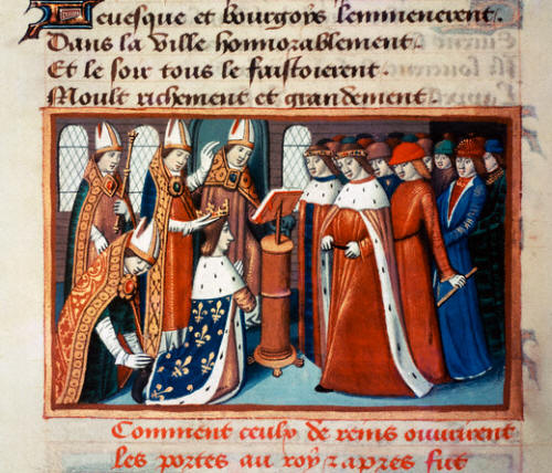 Painting of the Coronation of Charles VII in Reims