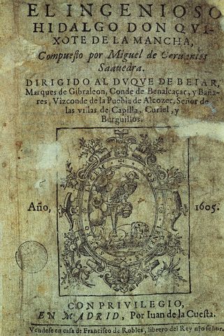 Title Page from the First Edition of Don Quixote