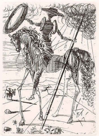 Don Quixote by Salvador Dali 1971
