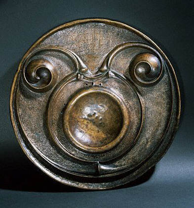 1st Century AD Celtic Hammered Bronze Disc