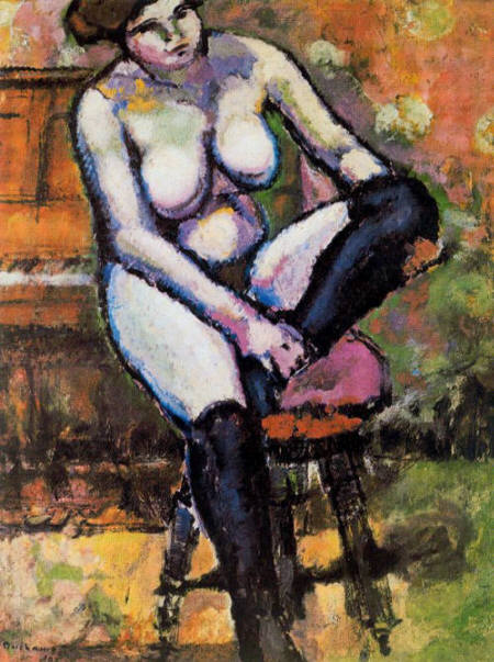 Marcel Duchamp. Desnudo con medias negras