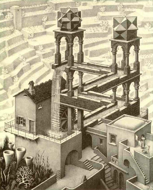 Waterfall by M. Escher