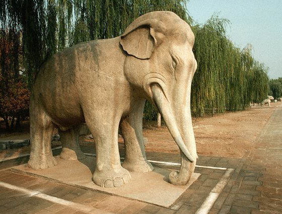 Ming Elephant Spirit Statue Beijing, China