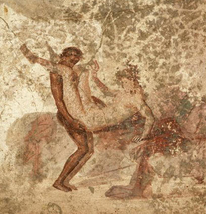 Erotic Fresco Painting From Pompeii