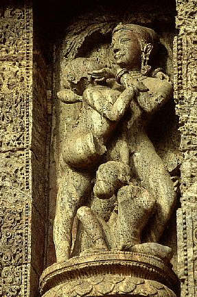 Erotic Temple Sculpture. Konarka, India