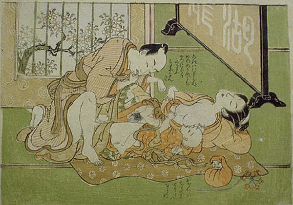 Brothel Scene by Suzuki Harunobu 1760s