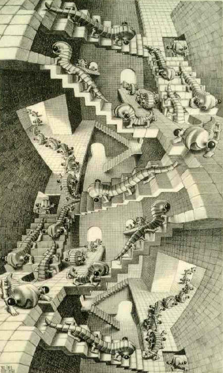 House Of Stairs by M. Escher