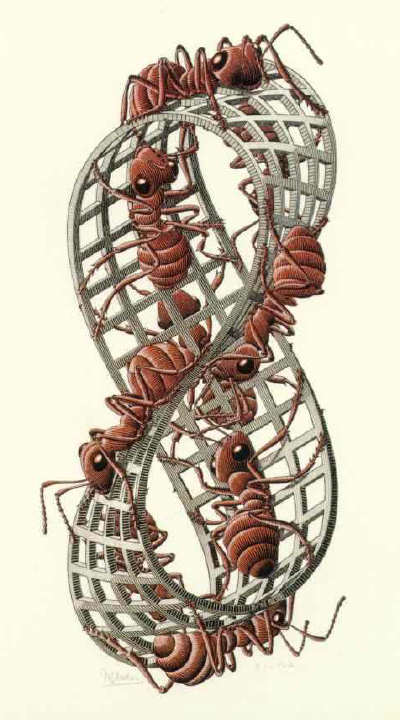 Mobius Strip-II by M. Escher
