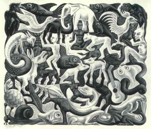 Mosaic-II by M. Escher