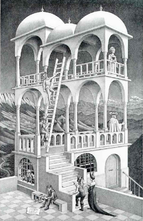 Belvedere by M. Escher