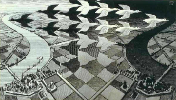 Day and Night by M. Escher