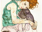 Egon Leo Adolf Schiele. Sitting Woman with Legs Drawn Up