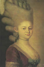 Г Кучин Портрет неизвестной с высокой прической 1778 г