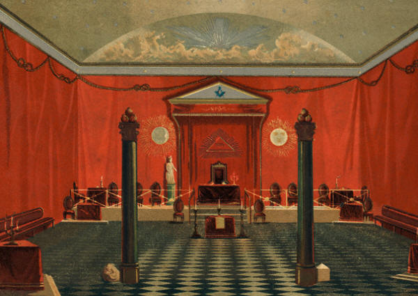 Interior of a Masonic Temple