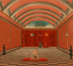 Interior of a Royal Arch Masonic Temple