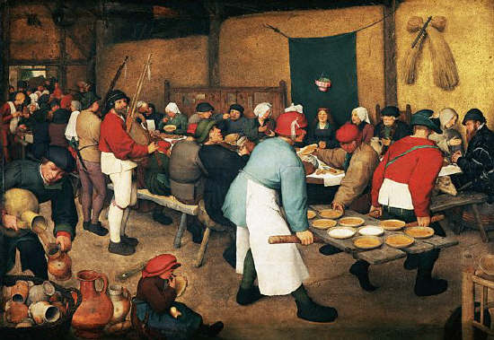 Peasant Wedding by Pieter Brueghel the Elder 1568
