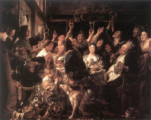 Jacob Jordaens. The Bean King c. 1655