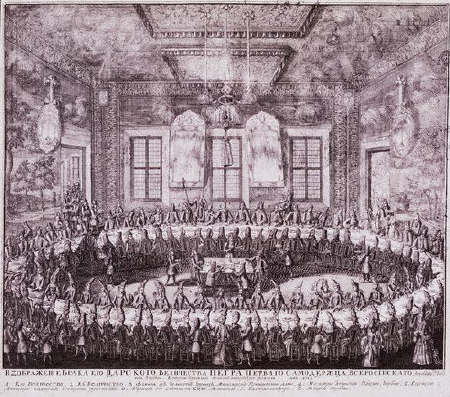 Peter I's Wedding Feast by Alexei Zubkov 1712