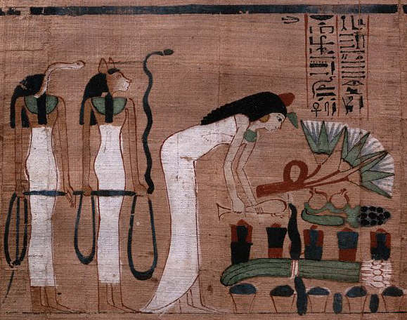 Banquet of Offerings from an Egyptian Twenty-First Dynasty Book of the Dead