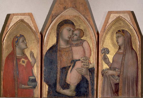 Madonna and Child with Female Saints by Ambrogio Lorenzetti 14th c
