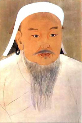 Portrait of Genghis Khan produced by a Chinese artist