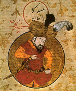 Genghis Khan, from a 16th-century Persian miniature