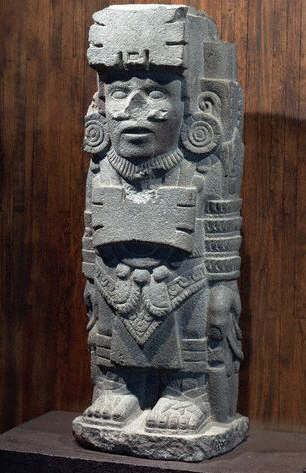 Aztec Atlantean Figure of a Warrior