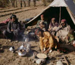 A Bakarwaal Gypsy family at camp
