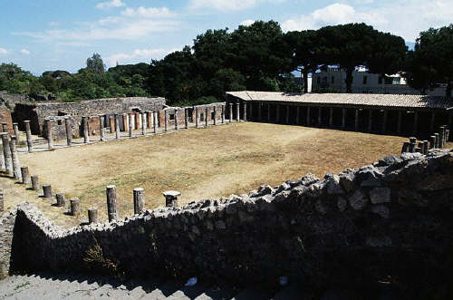 Gladiators Barracks in Pompeii - Quadriportico