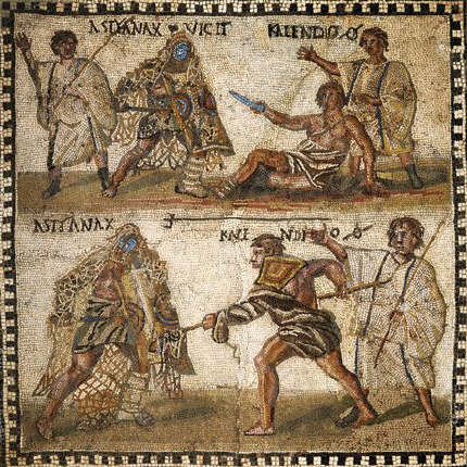 Gladiators Fighting 4th c A.D.