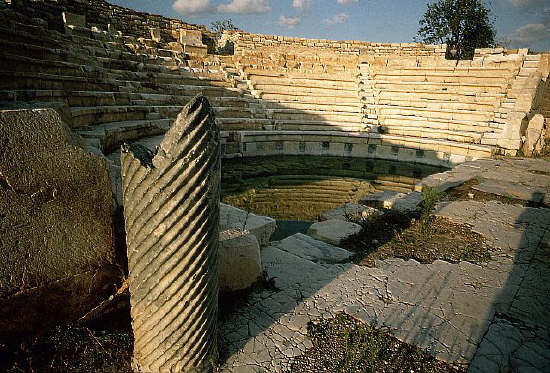 Ruins of the Odeon Hall in Aphrodisias