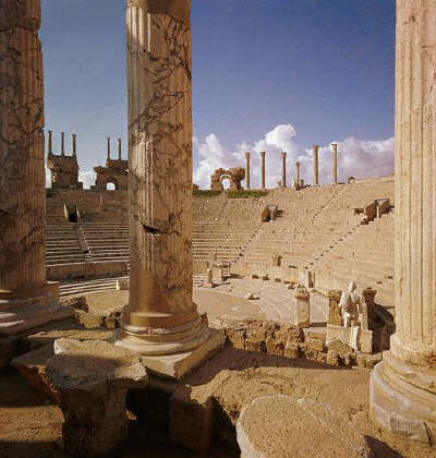 Ancient Theater of Leptis Magna, Libya