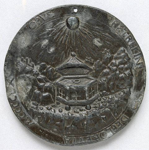 Bronze Medal of Borso d' Este by Petrecino da Firenze (reverse) 1460