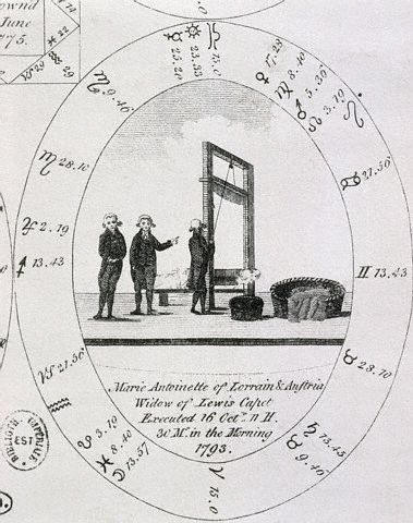 Print of a Guillotine 1793
