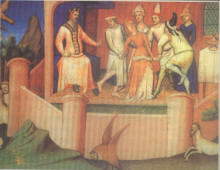 Одна из немногих в средневековой Европе иллюстраций легенды об Ордене ассасинов