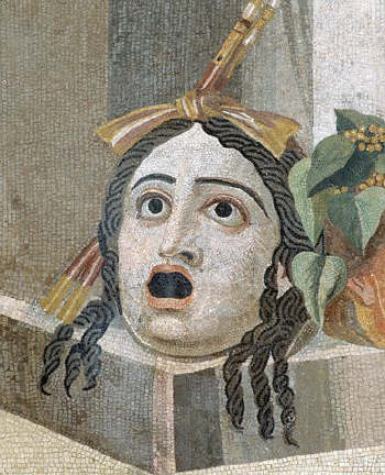 Roman Mosaic of a Theater Mask