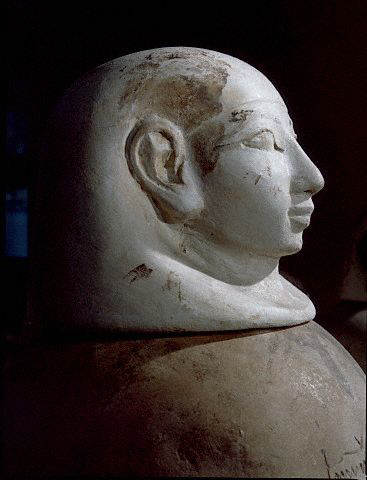 Canopic Jar Lid with Portrait of Neberaca. 1567-1320 BC